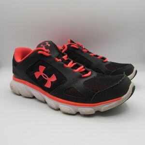 Under Armour Micro‎ G Running Shoes Womens Size 8 Black Pink Athletic Sneakers